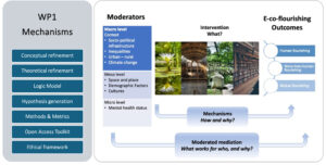 Illustration showing the difference and uses of mechanisms vs moderators.